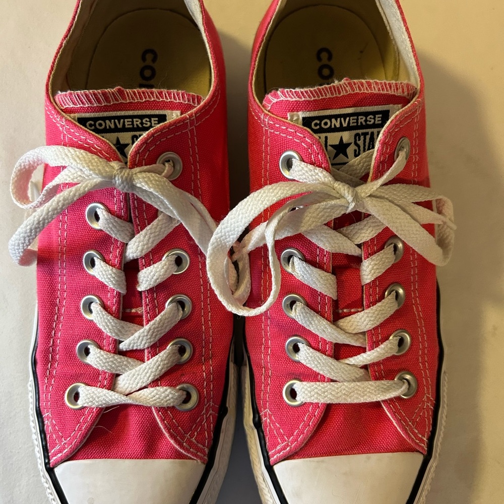 Converse Kids Bright Pink Sneakers